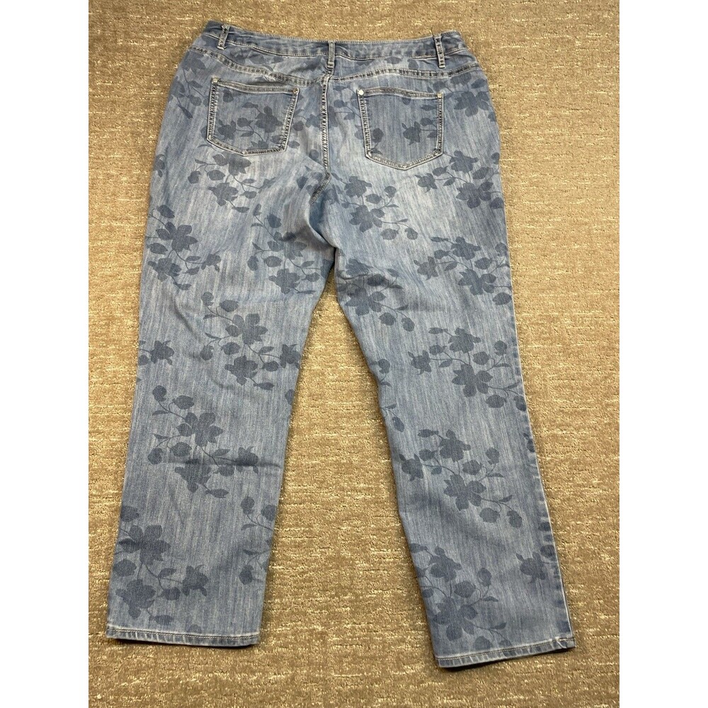 Christopher & Banks Cj Banks Floral Classic Fit Jeans - Tapered Leg - Size 18W